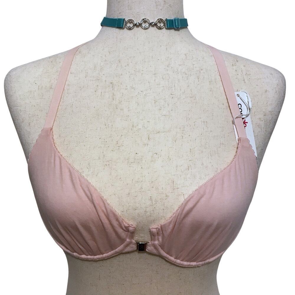 Cosabella NWT Front Close Baby Pink Bra Women 34B